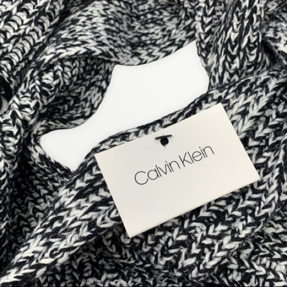 Calvin Klein Chunky Marled Knit Tassel Fringe Scarf NEW - Picture 5 of 7